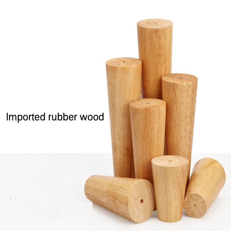 

4PCS Wooden Table Sofa Legs For Furniture Solid Wood Foot Wardrobes Cabinets Closets TV Stand Racks Cabinet Legs For Bed Frame