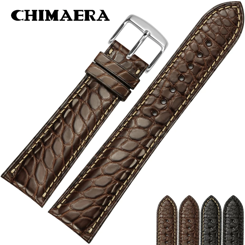 Ремешок для часов CHIMAERA с кожаной пряжкой ремешок из крокодиловой кожи 18 мм 19 20 21 22