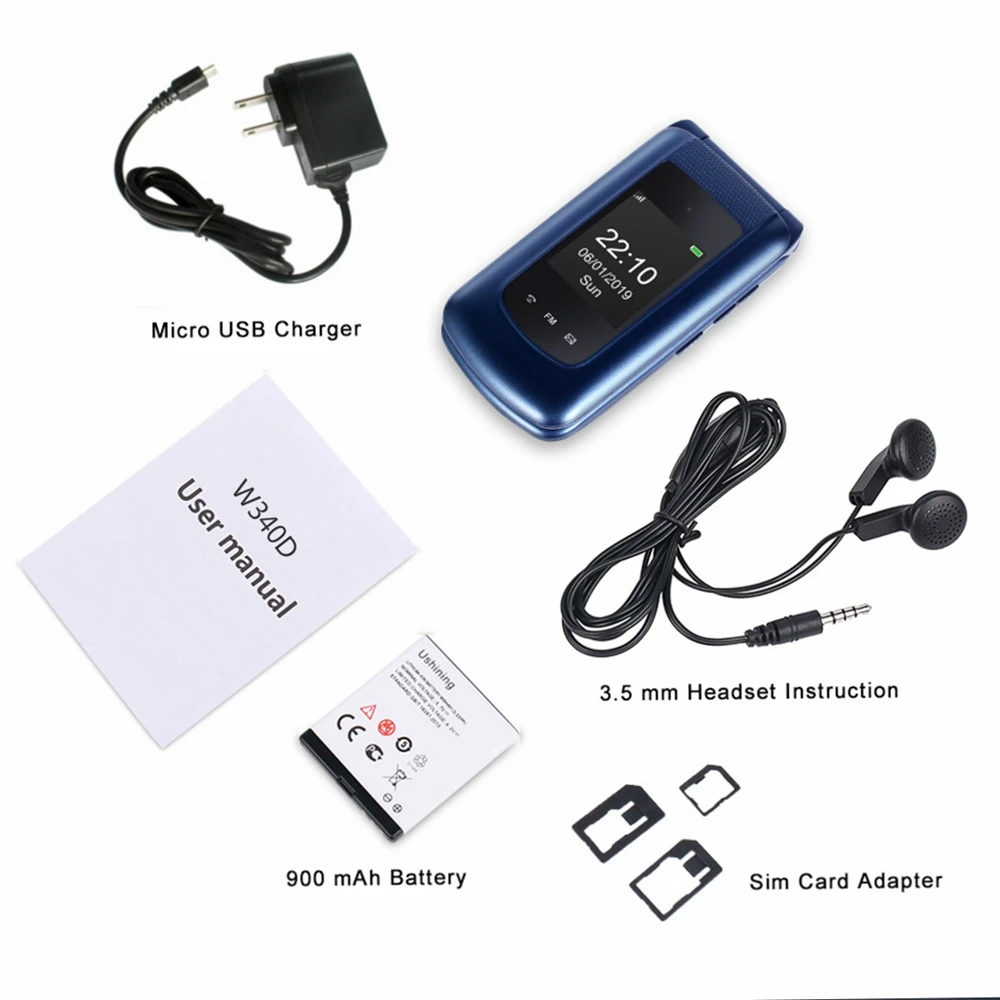 Мобильный телефон с большой кнопкой 3G разблокирован для пожилых людей двумя