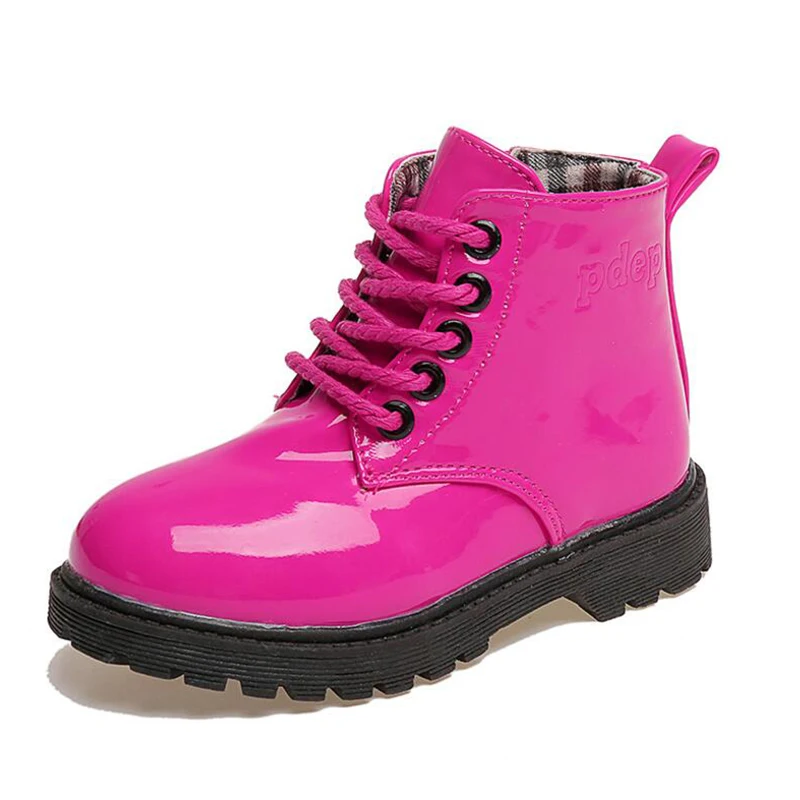 2019child leather boots female child martin boys shoes single little girl spring baby | Детская одежда и обувь