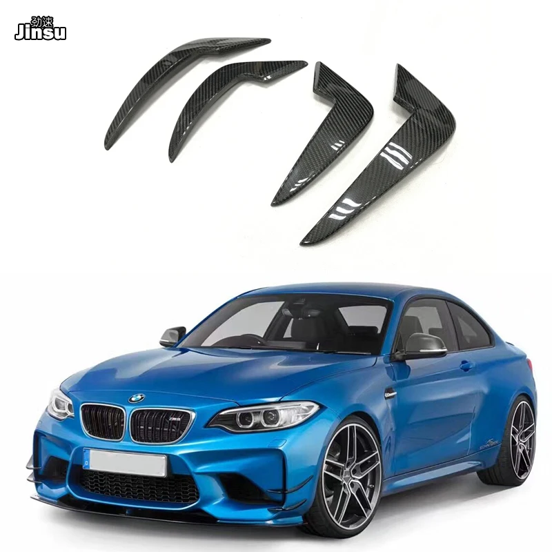 AC Стиль углеродное волокно передний разделитель губ крыло воздухозаборник для BMW
