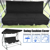 new garden outdoor 3 seat swing chair canopy cover shade courtyard hammock tent cover sail uv resistant waterproof no fade
