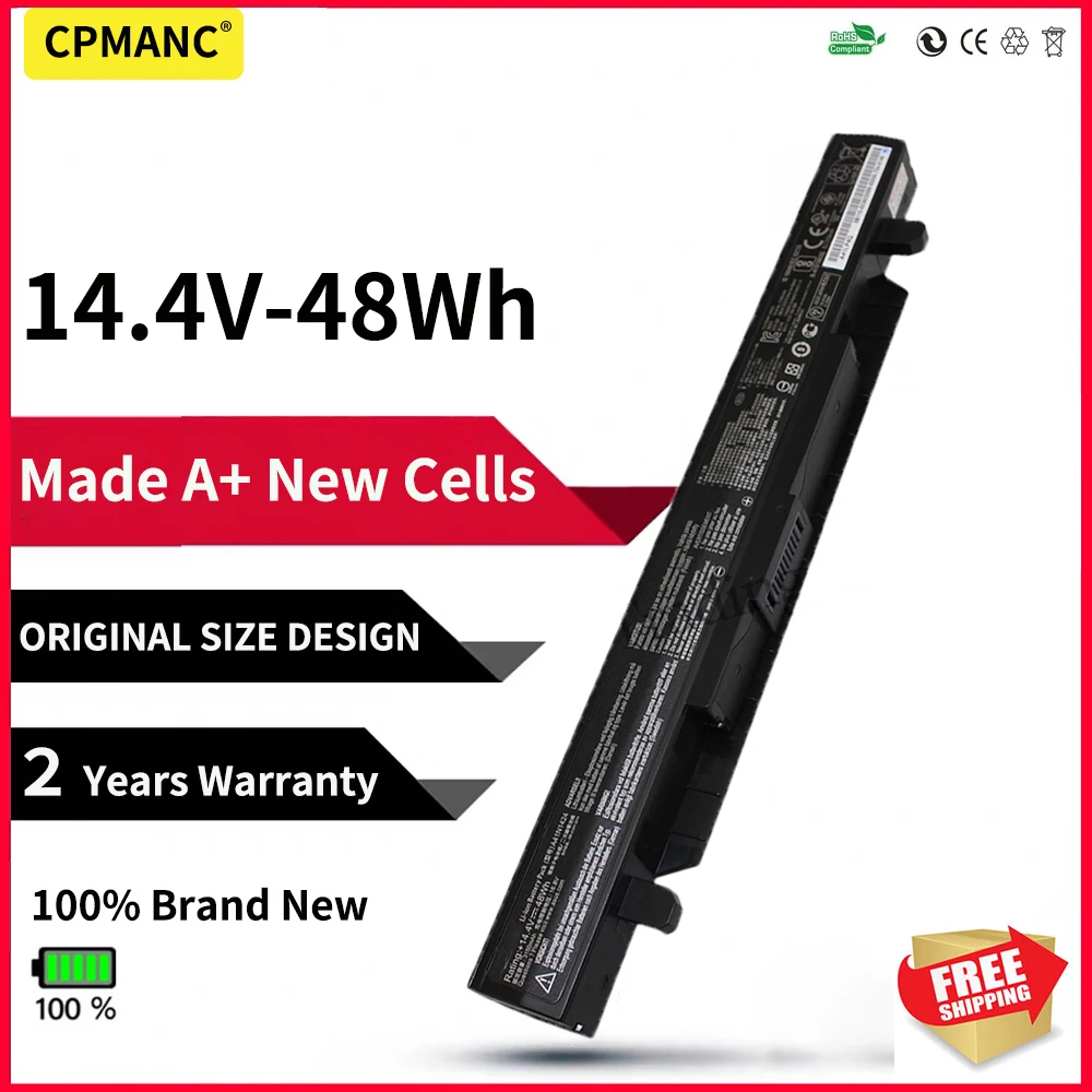 CPMANC A41N1424 Аккумулятор для ноутбука Asus GL552 GL552VW GL552J GL552JX ZX50JX ZX50 ZX50V ZX50J ZX50VW X55LM2