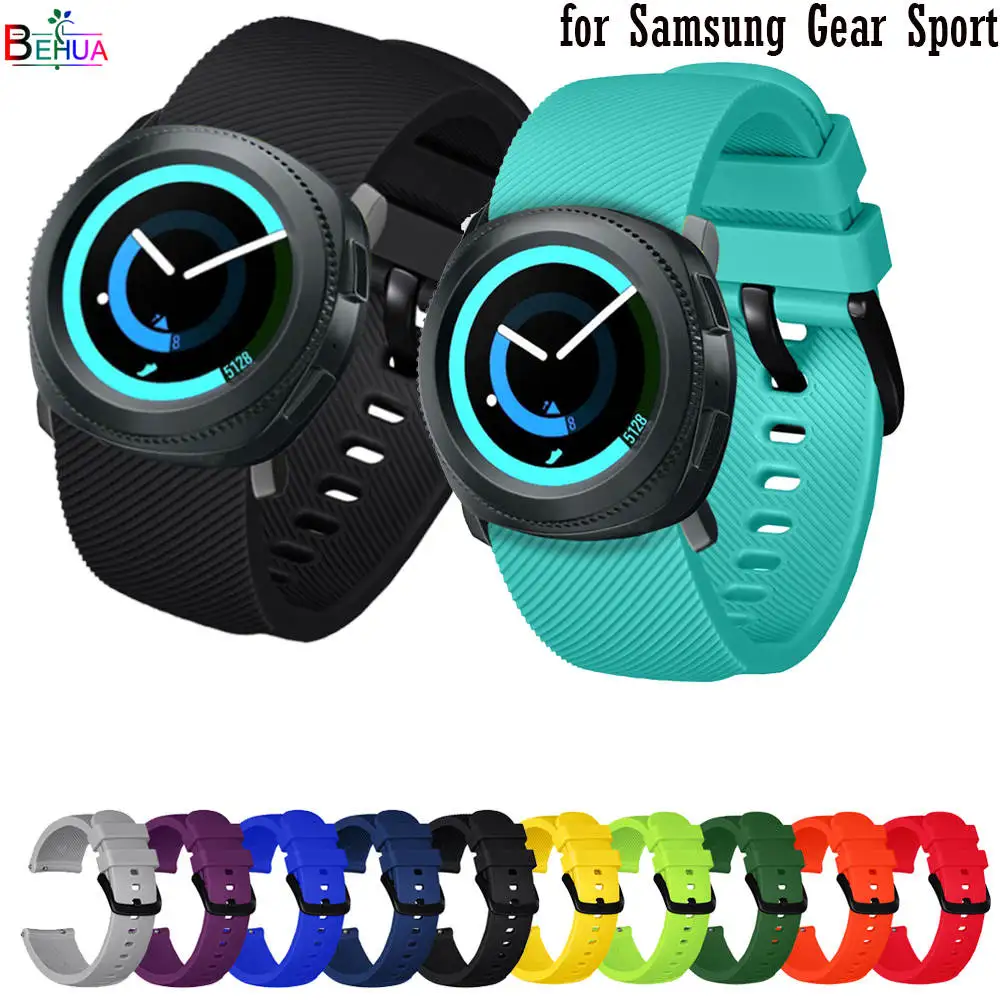 Ремешок BEHUA силиконовый для Samsung Gear Sport сменный браслет Amazfit BIP youth / GTS GTR 42 мм 20