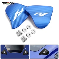 motorcycles accessories cnc aluminum rearview mirror seat decorative cover mirror bas for yamaha r1 yzf r1m 2020