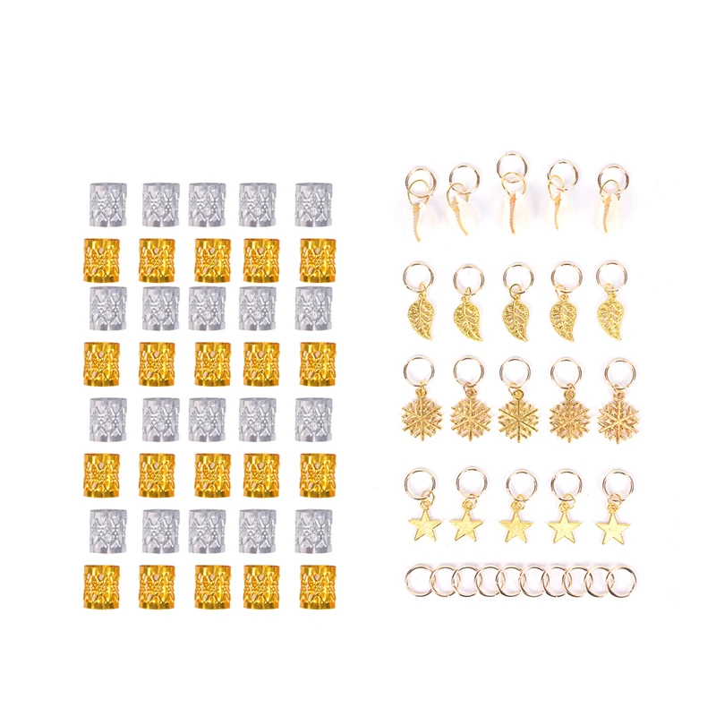 Кольца для волос с бусинами африканские металлические украшения аксессуары