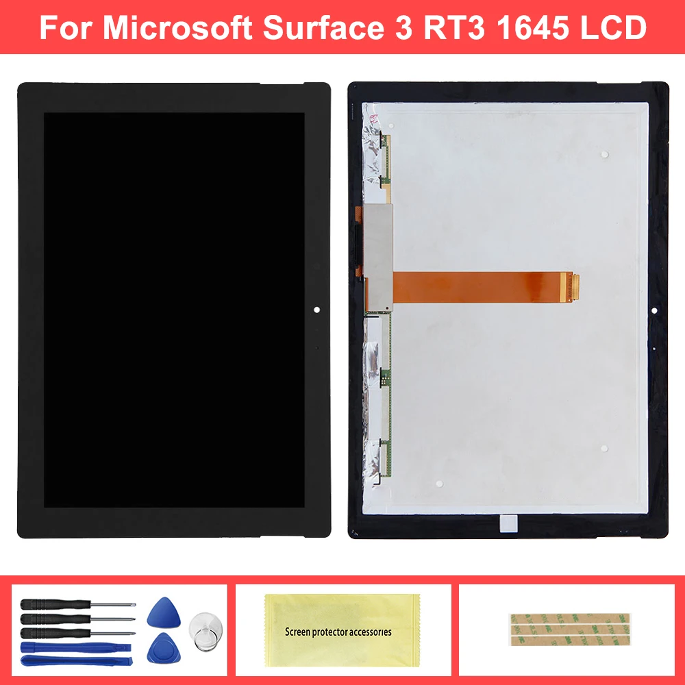 

ЖК-дисплей 10,8 дюйма для Microsoft Surface 3 1645 RT3 1645, ЖК-дисплей, стеклянная панель, планшетный дисплей
