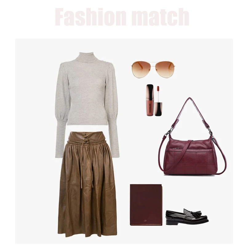 Высококачественная кожаная женская сумка через плечо Наплечная Сумка Новая