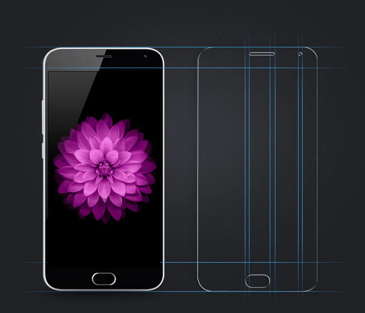 Защитное стекло 9H Tempered Glass Screen Protector для Meizu MeiLan 5.0 5'' 2 note 3 5 дюймов Анти-взрывная защитная пленка для передней панели.