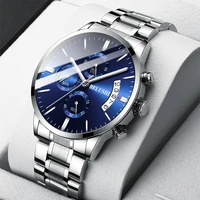 2021 new burst quartz watch mens business fashion three eye six pin timer calendar watch trend unique watch simple watch