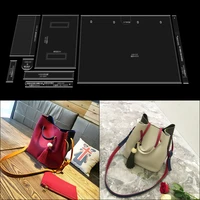 womens shoulder messenger bag tote acrylic template leather pattern diy hobby leather hand sewing pattern mould