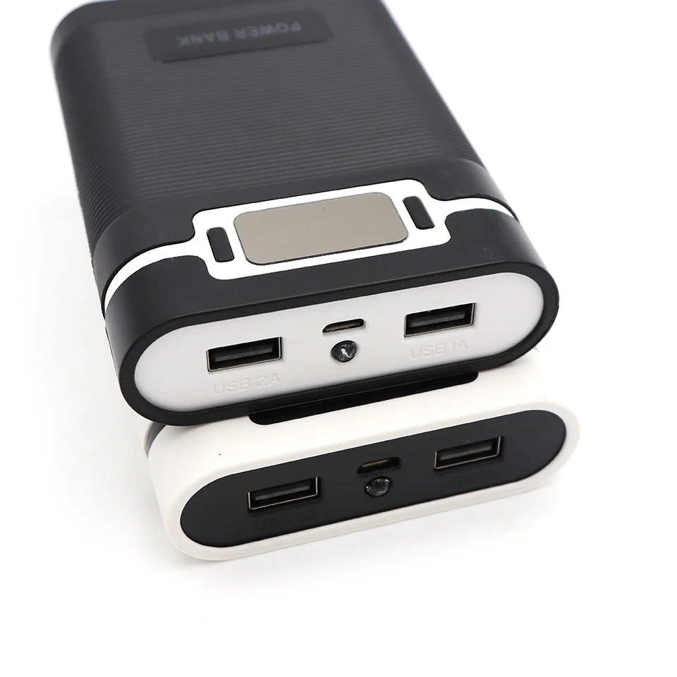 Зарядное устройство 4x18650 Чехол-держатель для аккумуляторов 5 В два USB-выхода