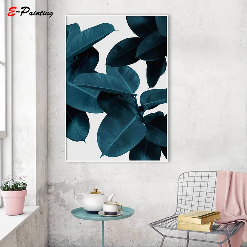 Современная Настенная живопись зеленый океан волна воды холст печать Постер