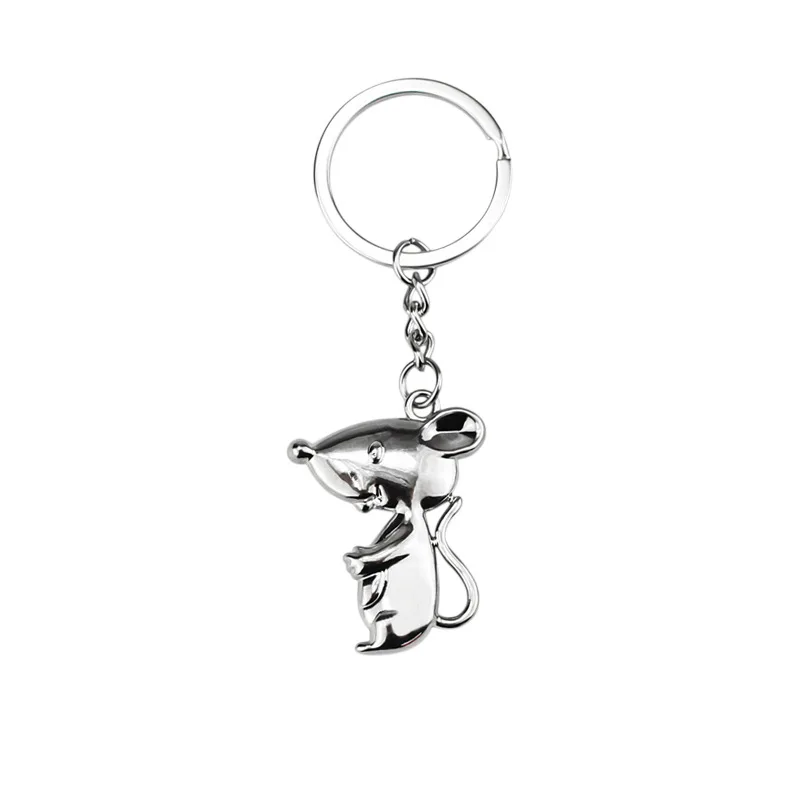 

Wholesale Zodiac Rat Car Keychains Kpop Fashion Purse Key Chain Charm Accessories Cute Mouse Gift for Best Friends Jewelry 2021