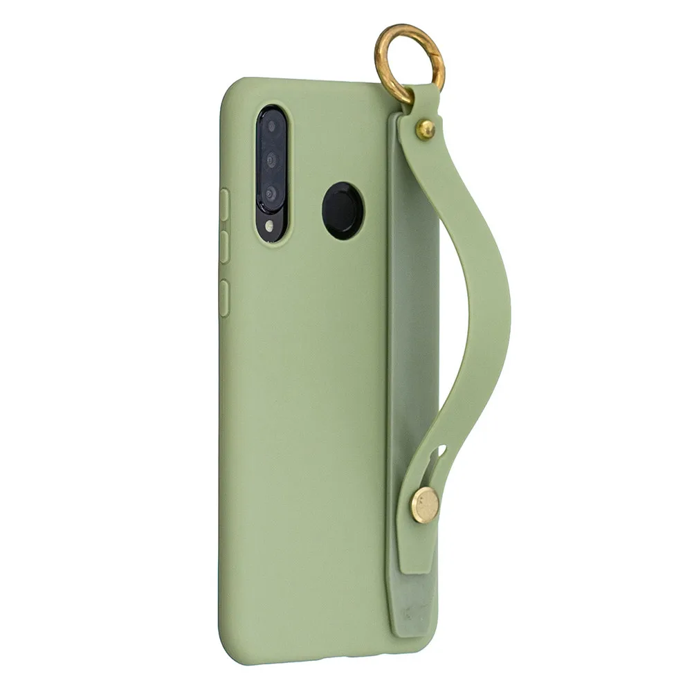 Силиконовый чехол для huawei P30 Lite мягкий из ТПУ ярких цветов Coque P10 P20 Pro с повязка на