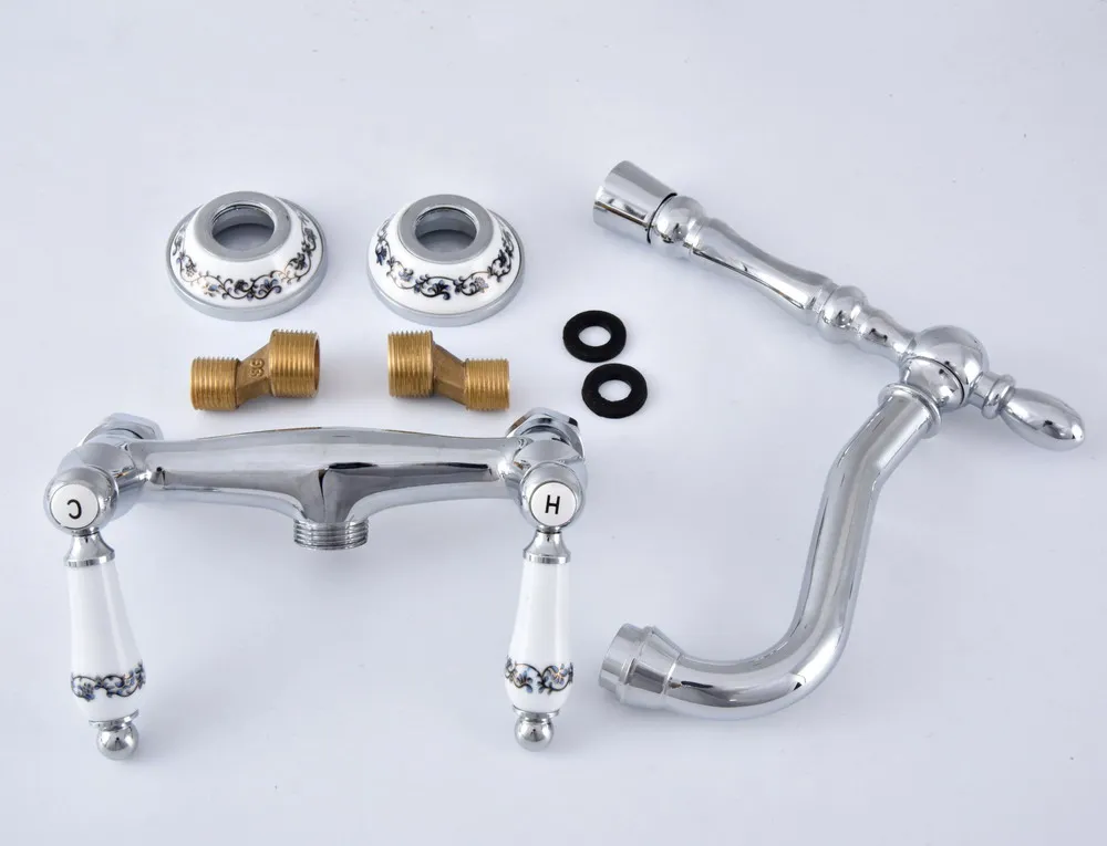 Смесители для умывальника полированный хром настенный кран кухни ванной