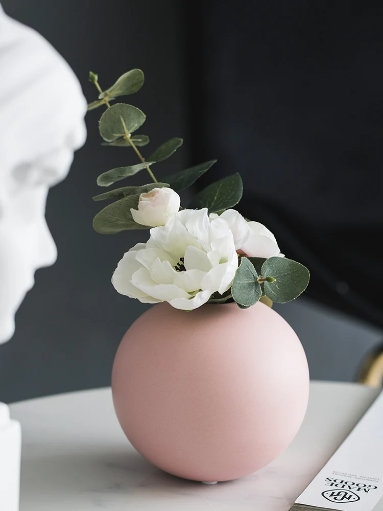 Круглая ваза украшения для дома керамическая аксессуары стола | Дом и сад