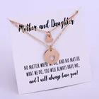 Ожерелье для матери и дочери, с сердцем, подарок для сестры, ювелирные изделия для лучших друзей