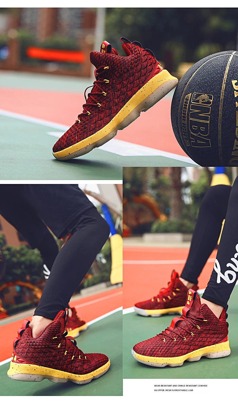 Мужская баскетбольная обувь Jordan кроссовки Jordan 11 Lebron 15 Kyrie 5 кроссовки Zapatillas Баскетбол Hombre дышащие Uptempo ботинки