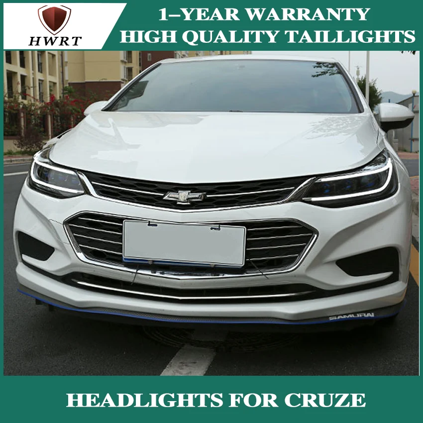 

Car Styling LED Chevrolet Cruze headlight HID Hernia lamp accessory case for Chevrolet Cruze Headlights 2017 2018 Car styling