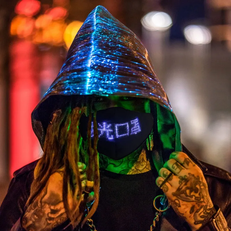 Светодиодный светящаяся маска мобильный телефон приложение изменить шаблон