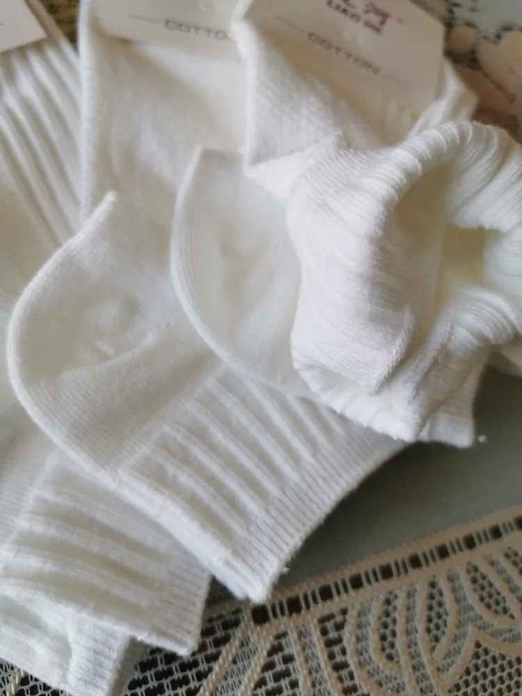 6 Pairs/Lot Cute socks women ankle socks white socks aesthetic socks cotton girls socks 92% cotton