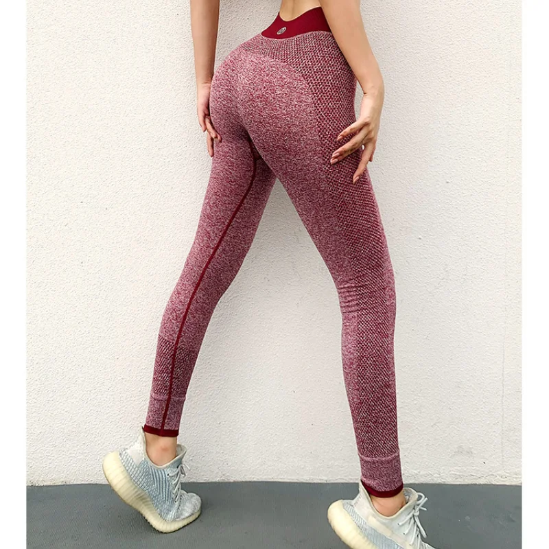 

Seamless Leggings High Waist Quick-drying Buttock Lifting Fitness Pants Peach Buttock Shaping Running Sports Leggings for Women