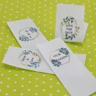 Белая ярлык из 100% хлопка на заказ, ярлык детской цветовой хлопковой ленты, моющийся венок с логотипом или текстом ручной работы, Бесплатная доставка (5265)