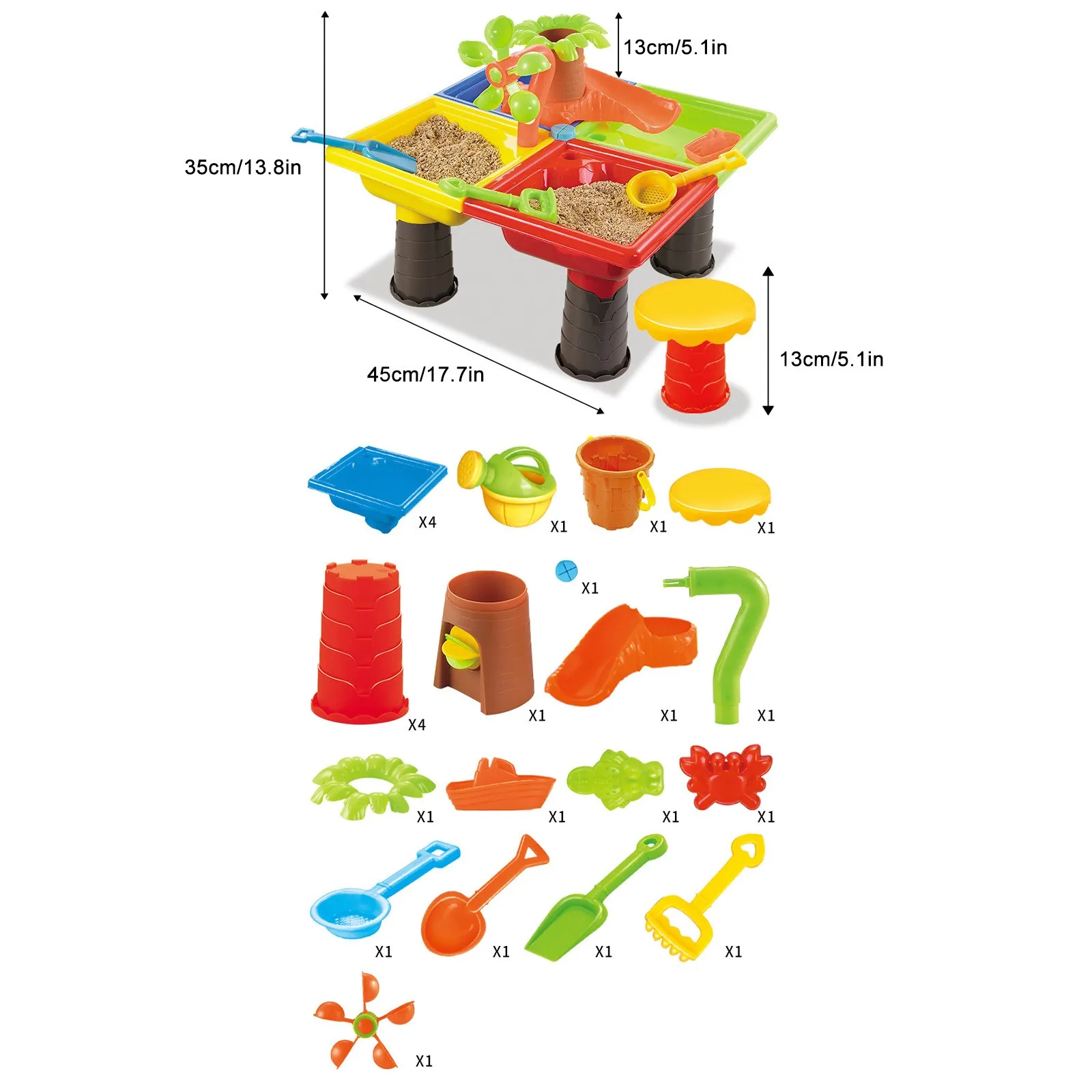 

Various Styles 23 Piece Beach Toy Sand Tool Sand Set Sand Play Sandpit Toy Summer Outdoor Toy Interesting New Toys 2021 Jouet