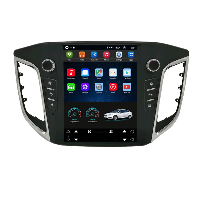 10 4 &quotТесла стиль android автомобильный Радио сенсорный экран Авто стерео для Hyundai ix25