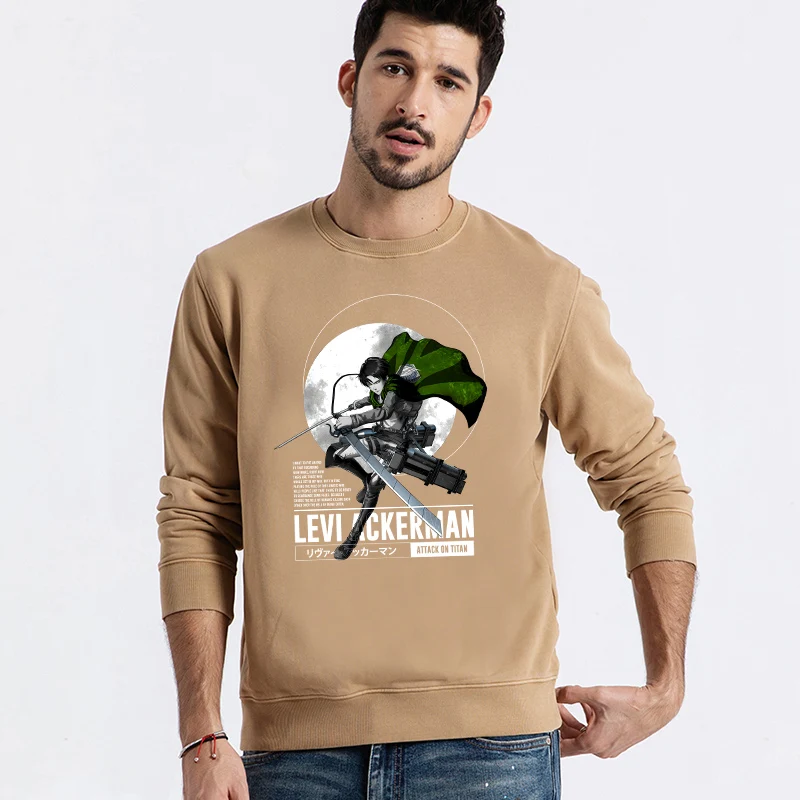 Популярная аниме атака на титанов Levi наклейки "Аккерман" одежде большая