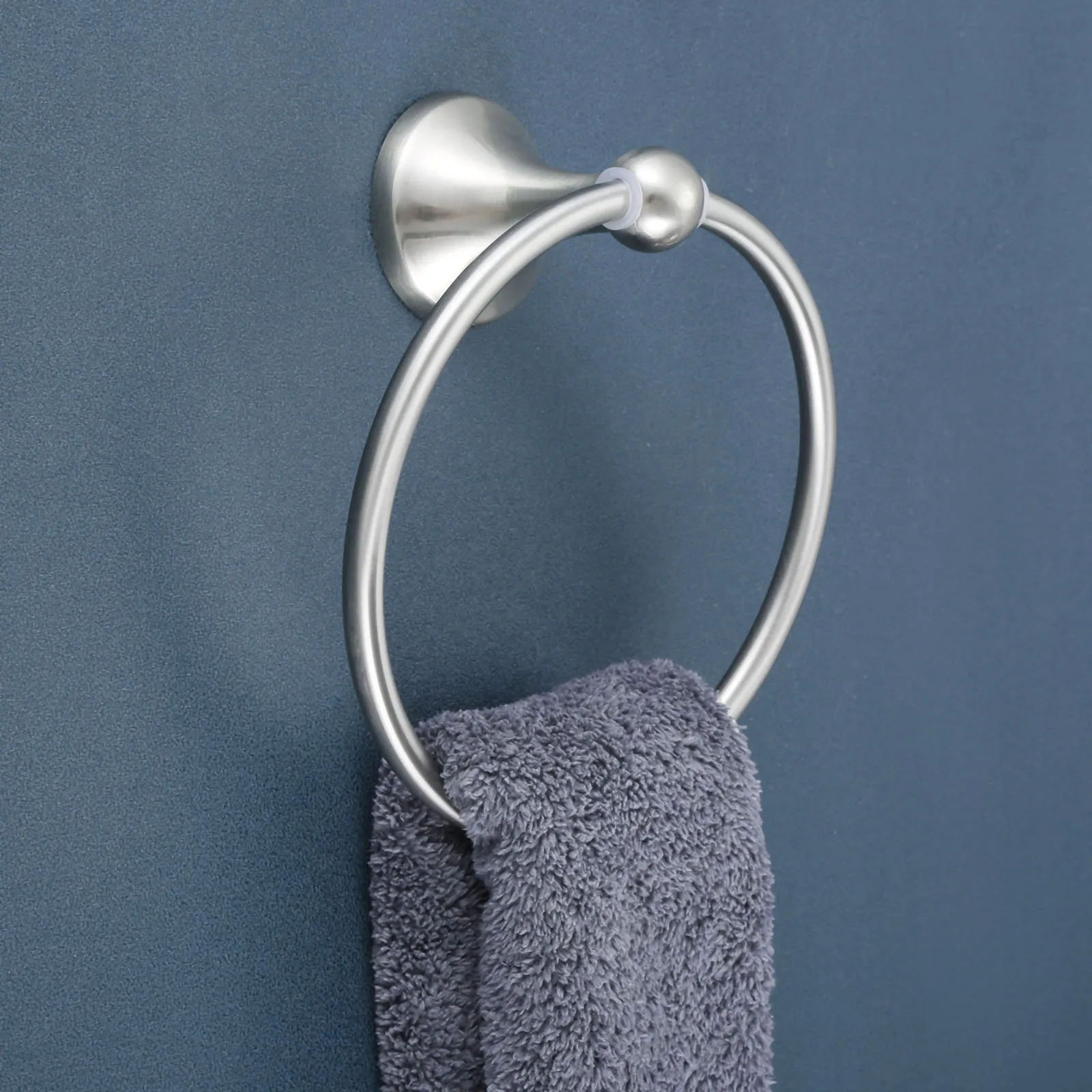 Holder Faucet Towel Ring Wall Mounted Stainless Steel Towel 
