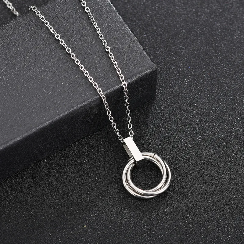 ELSEMODE романтическое розовое золото CZ кубический цирконий камень кулон ожерелье