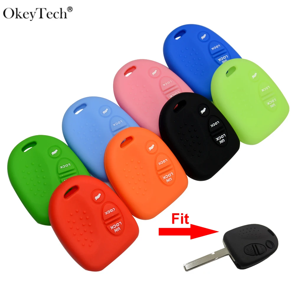 

OkeyTech 3 Buttons Remote Car Key Silicone Case Cover Fob For Chevrolet For Holden Commodore Wh Wk Wl Vs Vt Vx Vy Vz Colorful