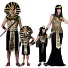 Umorden семья взрослых детей египетский фараон Клеопатра Костюм Косплей для женщин мужчин мальчиков девочек Хэллоуин Вечеринка маскарадный костюм