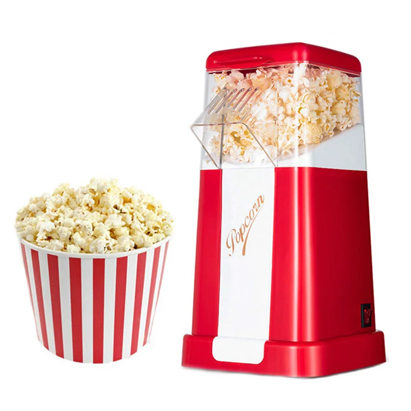 

110V 220V Electric Corn Popcorn Maker Household Automatic Mini Hot Air Popcorn Making Machine DIY Corn Popper Children Gift