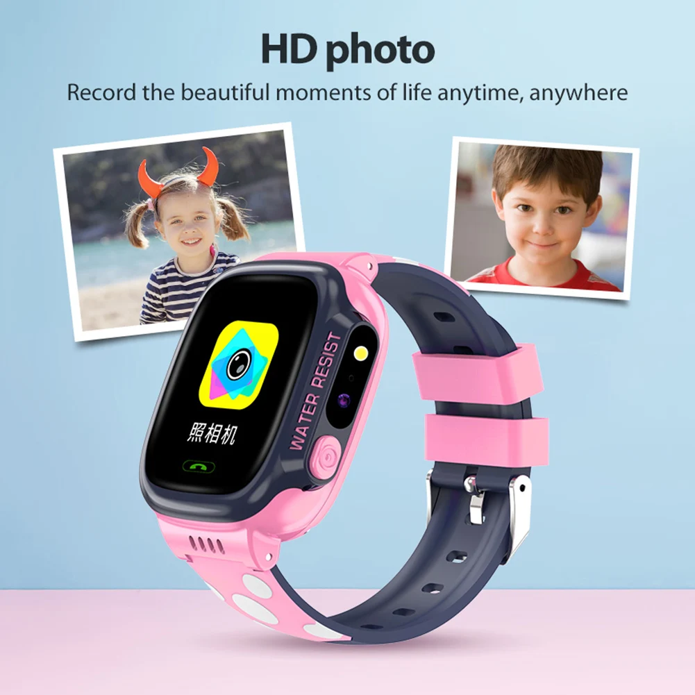 Erilles Children Smart Watch Touch Screen Multifunction Positioning Phone Alarm reminder Waterproof Photo Children's Wrist |