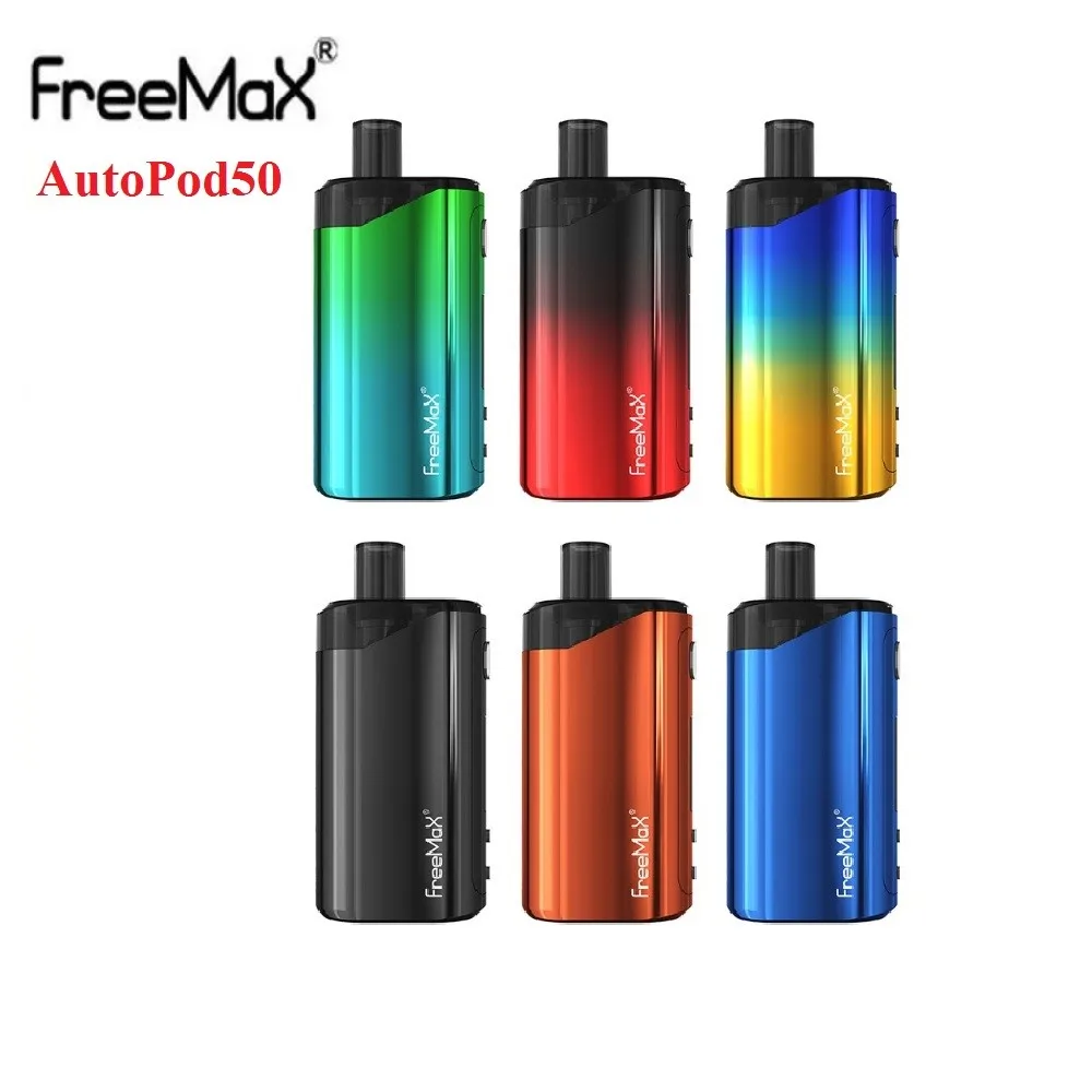 Оригинальный Freemax AutoPod50 VW Vape Pod Комплект с аккумулятором 2000 мАч 4 мл и принимает