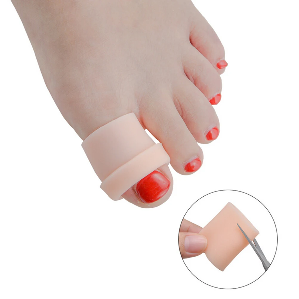 

1 Pair Feet Care Tool Silicone Gel Tube Bandage Finger Toe Protectors Foot Feet Pain Relief Guard for Feet Care insoles