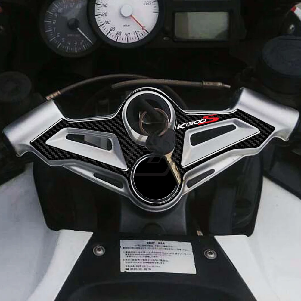 

3D Carbon look Upper Triple Yoke Protector For BMW K1200S K1300S R1100GS R1150GS S1000RR Models Tank Pad Case