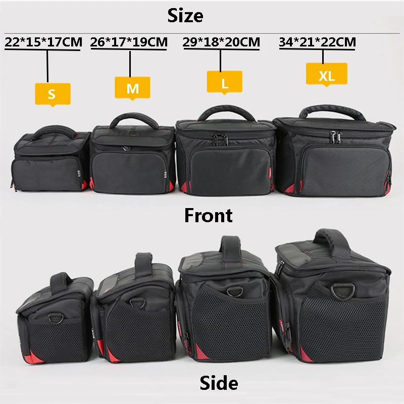 Новое поступление ткань Оксфорд сумки через плечо с ремешком для камер Canon Nikon