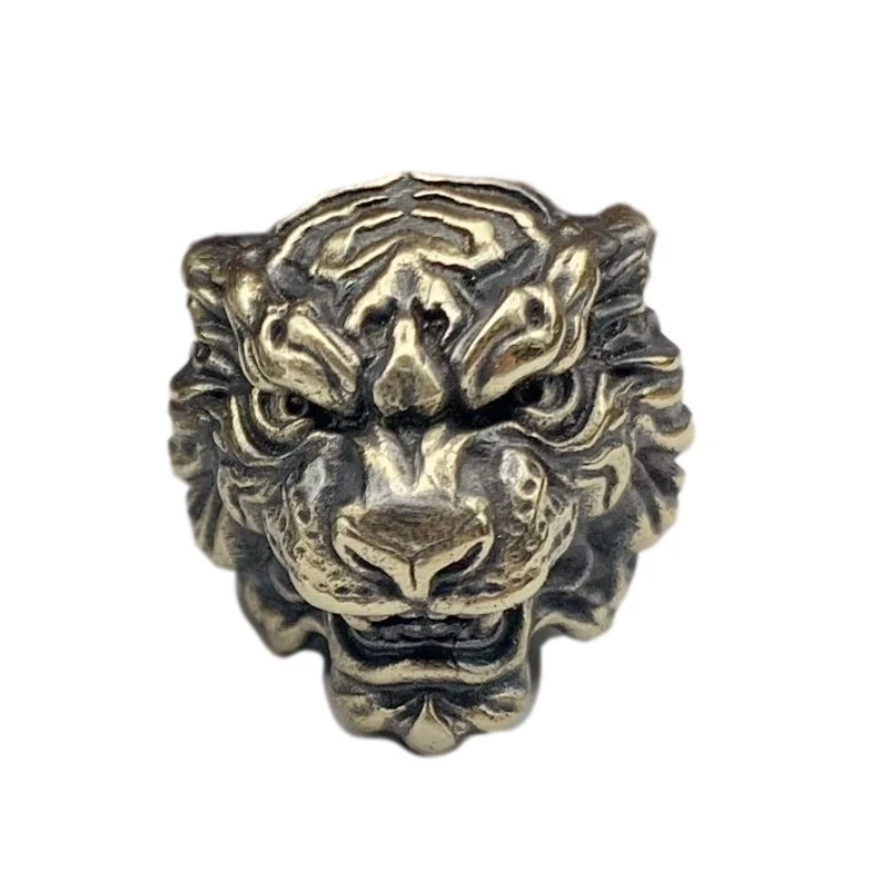 Голова тигра ручной Паракорд бисера бусы на шнурок латунные амулеты EDC