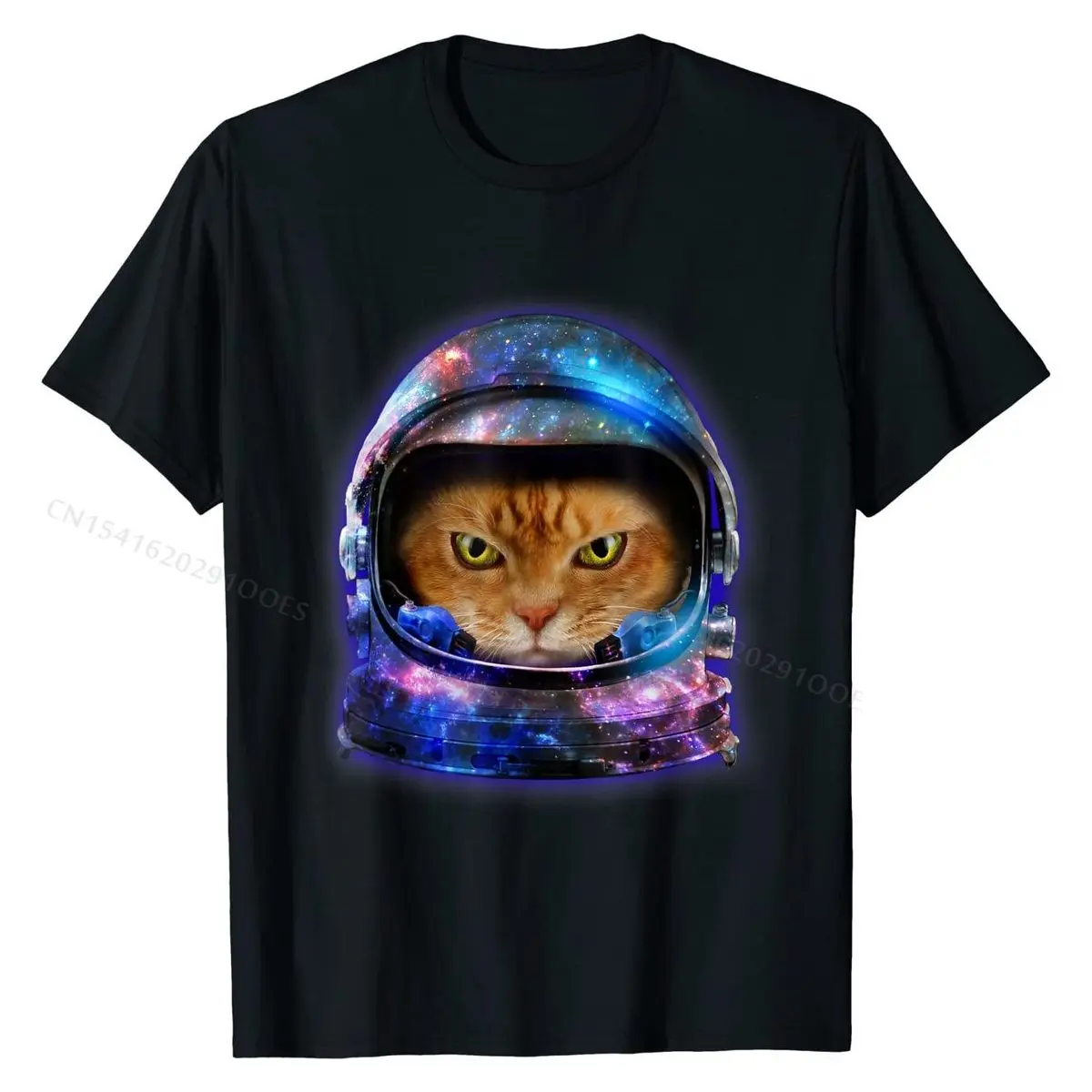 

Orange Tabby Cat in Space Galaxy Astronaut Helmet T-Shirt Designer Young T Shirt Cotton Tops Tees Printed