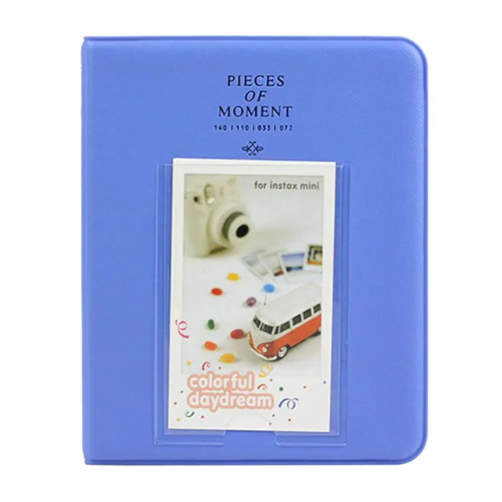 Blue Color Милый хороший альбом для фотоаппарата instax чехол для хранения фото прекрасная мини-пленка Размер 64 Карманы Мода для мини-пленки 7s 8 9 instax мини-альбом - Цвет: Blue Color