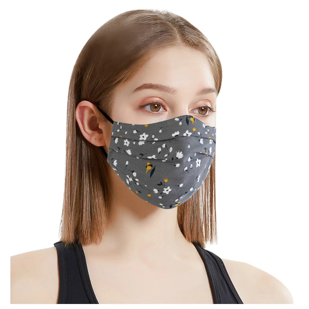 

Masque Facial Enfant 5pcs Adult Women Adjustable Washable Safet Protect Dustproof Haze Face Mask Washable Dustproof