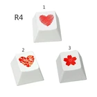 Red Love Heart Keycap уникальный персонаж профиль Вишневый краситель Sub толстый PBT Keycap для MX Переключатель механическая клавиатура 1key R