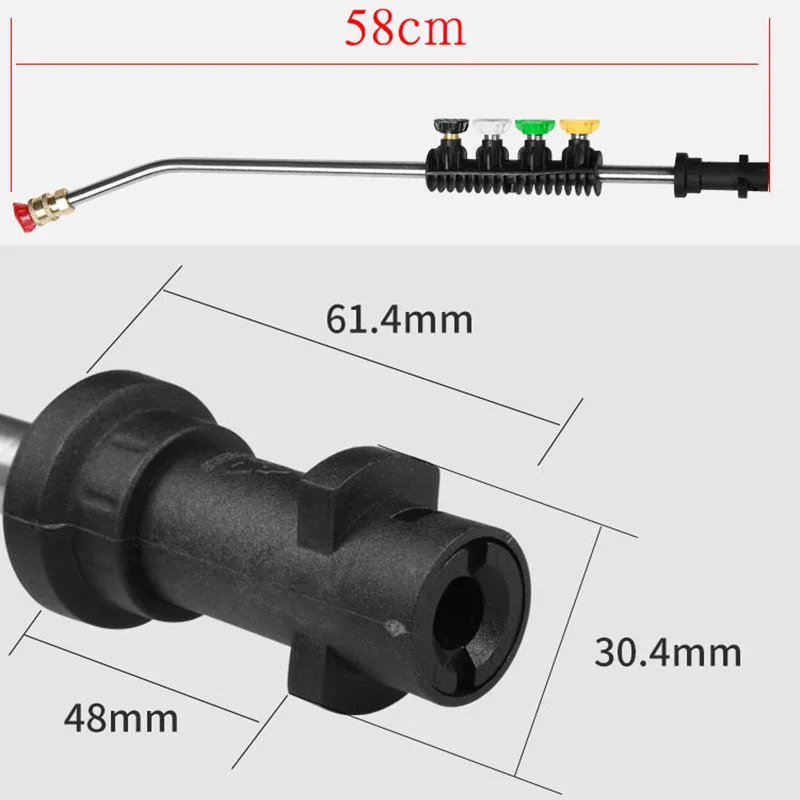 Насадка для водяного пистолета металлическая струйная насадка высокого