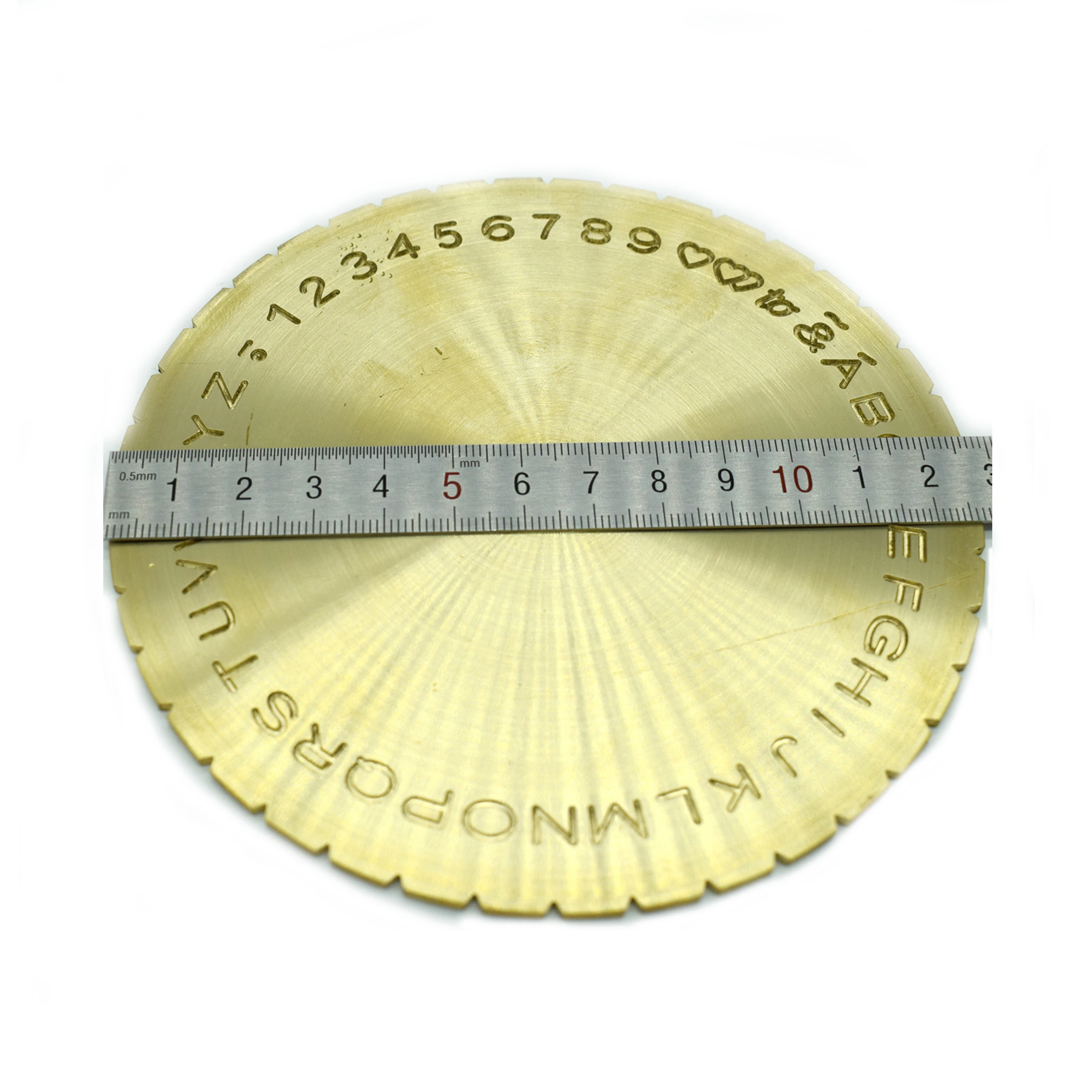 Письмо Тип циферблат диск со шрифтом внутри кольца гравировка машина крепления