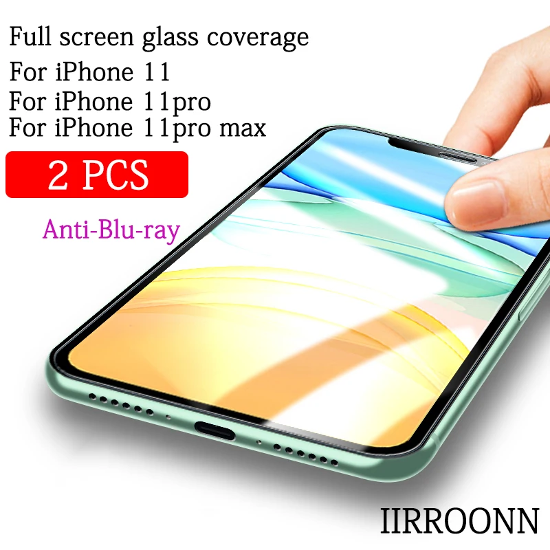 2 шт./лот 9H закаленное стекло для iphone 11 Pro MAX защита экрана полное покрытие 11Pro max