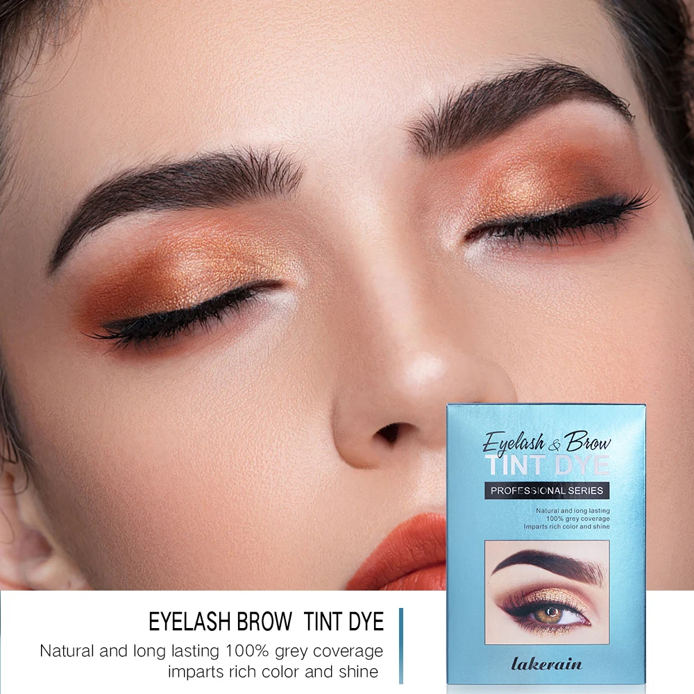 1 Set Black/Chestnut/Brown Lash Tint Kit Eyelashes Dye 6 Week Tinting Look with Combs Brushs Tools Make up Accessories | Красота и